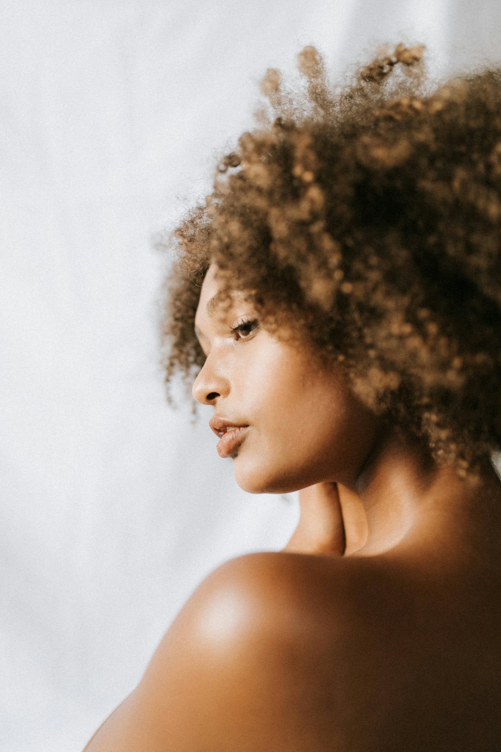 Woman with glowing skin