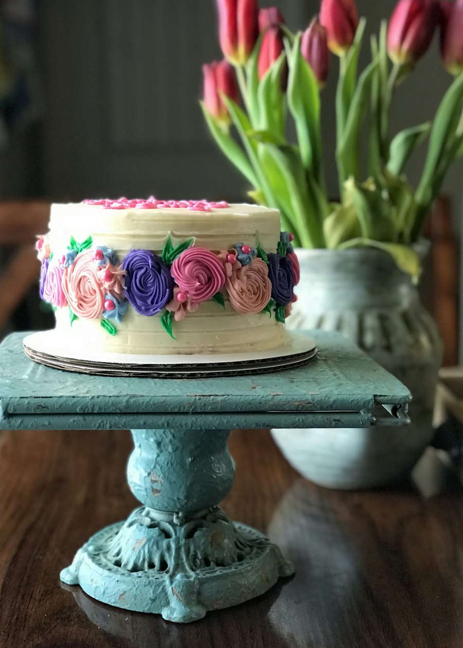 Floral Vanilla Cake