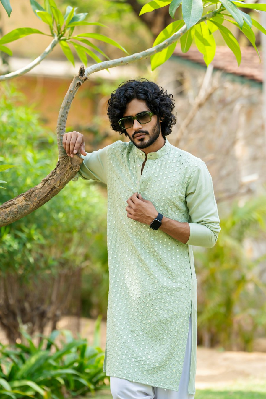 Customer wearing Poush