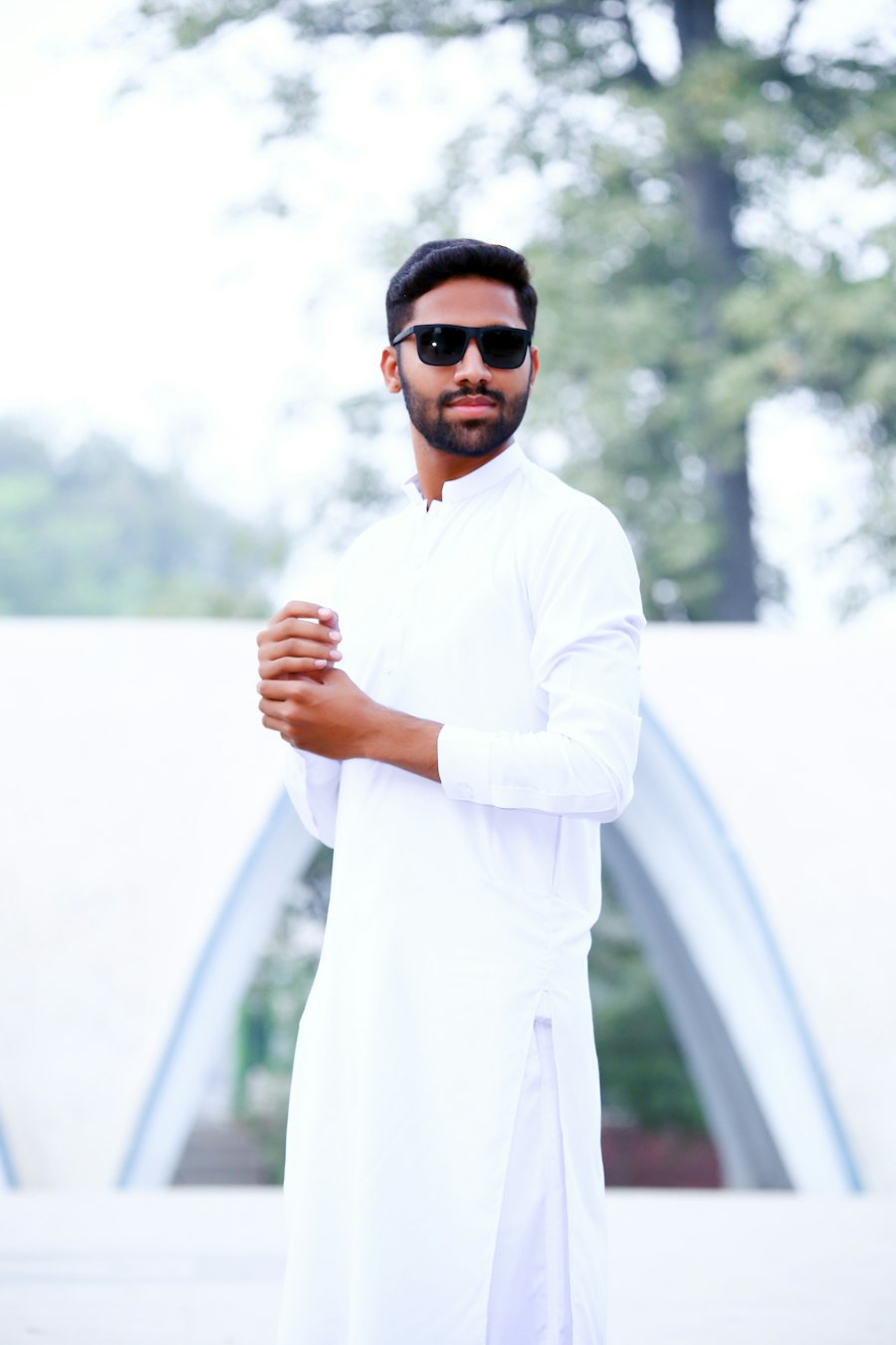 Customer wearing Poush