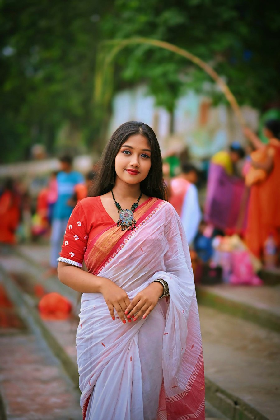 Customer wearing Poush