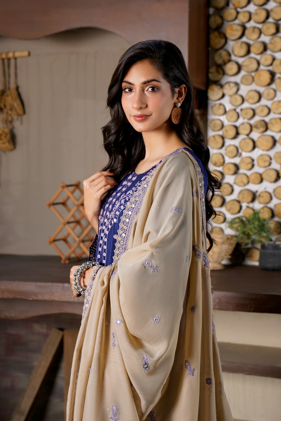 Customer wearing Poush
