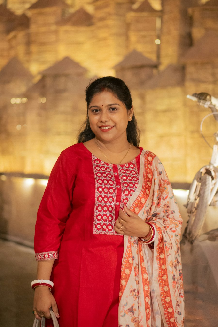 Crimson kurti set