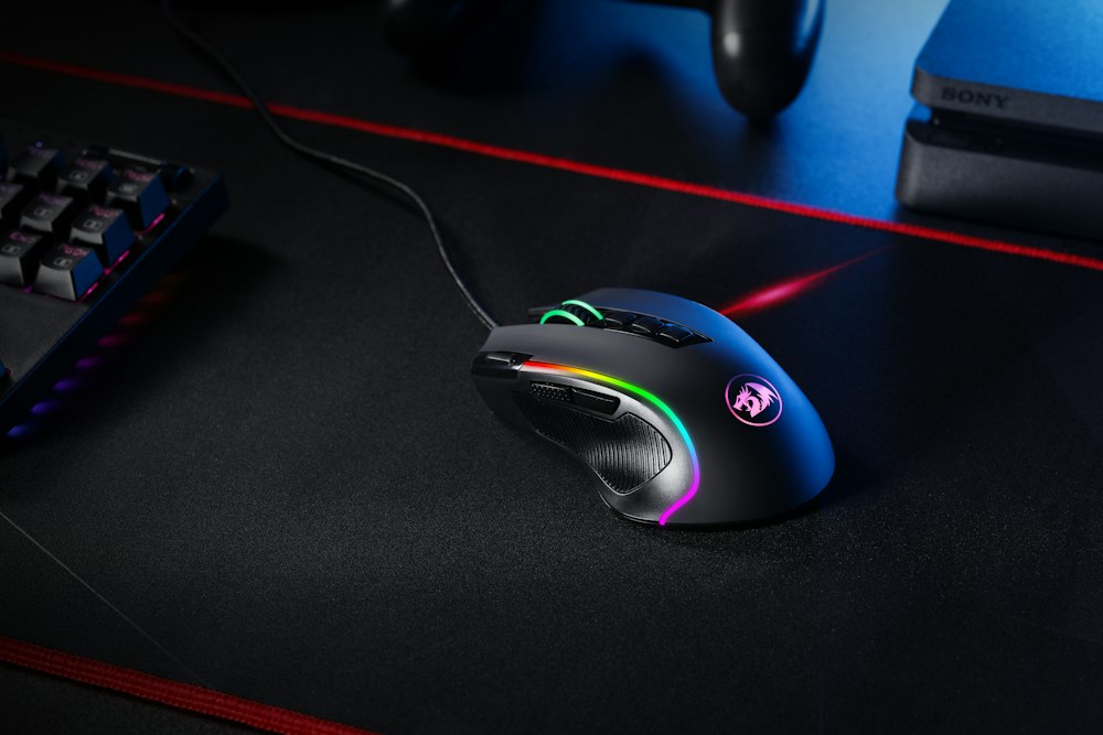Keyboard and mouse on a desk